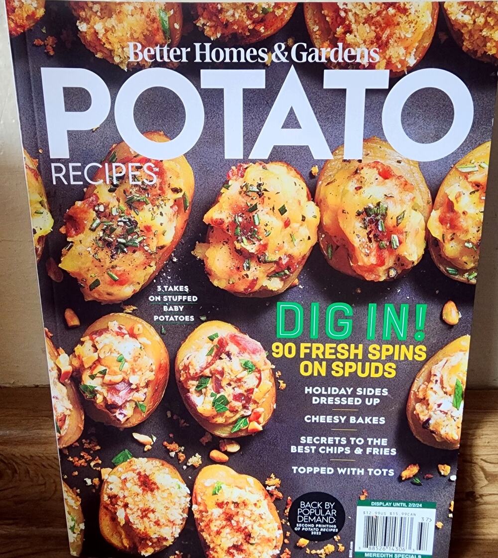 Better Homes & Gardens Potato Recipes Magazine 2023 Holiday Meredith Specials